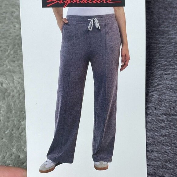 Kirkland Signature Womens Drawstring Pants Heather Gray M d0107 - Picture 8 of 9